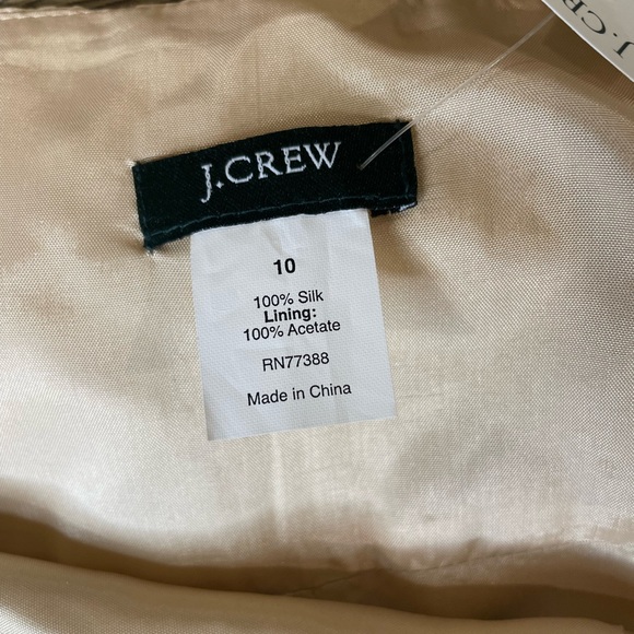 NWT J CREW - size 10- CreamSilk Skirt**please read** - Picture 9 of 14